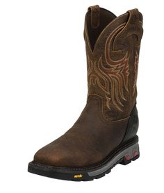 PRICES MAY VARY. Tumbled Mahogany Buffalo Full-Grain Leather Upper Electrical Hazard Meets Astm F2413-11, 175, C75 Steel-Toe Exceeds Astm F2413-11 1/75 C/75 Standards Heat/Oil/Chipping/Chemical/Slip-Resisisting Waterproof Construction These Justin Men's Commander-X5 Steel Toe Tumbled Mahogany Steel Toe Waterproof Work Boots are built tough from full-grain leather for tough working men. These rugged work boot are waterproof, ASTM Electrical Hazard Rated, and have both a steel toe, and a broad squ Brown Reinforced Toe Boots For Construction, Ranch Work Boots With Reinforced Square Toe, Brown Square Toe Work Boots For Ranch, Mens Square Toe Cowboy Boots, Justin Boots Men, Mens Cowboy Boots Square Toe Brown, Steel Toe Work Boots, Justin Boots, Work Safety