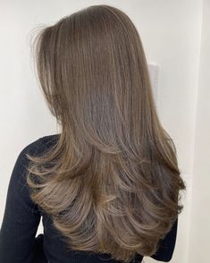 Rambut Brunette, Long Layered Haircuts, Haircut For Thick Hair