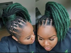 Loc Ponytail Styles Dreadlocks, Dyed Dreadlocks, Coloured Locs, Locs Dyed, Colorful Locs, Natural Hair Locs, Color Locs, Hair Locs