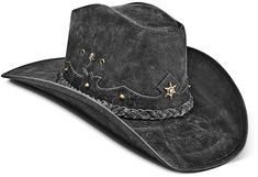 Cowboy Hat Western Real Leather for Mens and Womens Texan American Luxury - zalupeworld Vintage Cowboy Hat, Australian Hat, Texas Hat, Outdoor Hut, Mens Cowboy Hats, Leather Cowboy Hats, Hat Western, Cowboy Girl