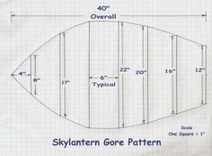 the diagram shows how to make an origami boat with different sections and measurements