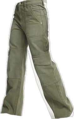 Baggy Khaki Cargo Jeans, Baggy Khaki Bottoms With Flap Pockets, Relaxed Fit Wide Leg Cargo Jeans For Autumn, Green Relaxed Fit Cargo Jeans With Pockets, Relaxed Fit Wide Leg Cargo Jeans For Fall, Fall Relaxed Fit Wide Leg Cargo Jeans, Trendy Full-length Khaki Cargo Pants, Trendy Full Length Khaki Cargo Pants, Trendy Baggy Khaki Bottoms