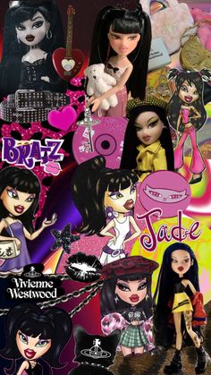 Jade🐈‍⬛✨ #jade #jadebratz #bratzjade #bratzaesthetic #bratz Jade Bratz, Bratz Jade, Bratz Movie, 2000s Wallpaper, Hello Kitty Pfp, Kitty Pfp, Black Bratz Doll, Hello Kitty Wallpaper Hd, Bratz Doll Outfits