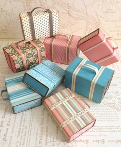 an image of how to create mini suitcases from matchboxes on instagram