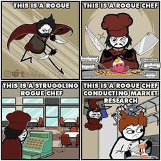 an image of a comic strip with the caption'this is a roule chef '