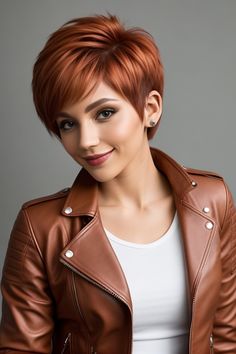 fall hair color,cowboy copper hair,chocolate copper hair,dark copper balayage brunette hair Red Hair Pixie Cut, Pixie Haircut Color, Copper Balayage Brunette, Cowboy Copper, Copper Balayage, Extension Hair, Hairstyles For Girls, Hair Dark