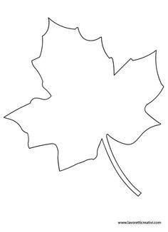 the outline of a maple leaf