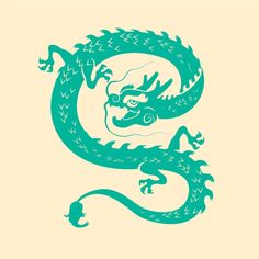 a green dragon is sitting in front of a white background