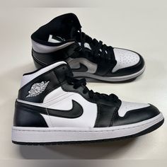 Air Jordan Nike Mid 1 Panda Black / White Shoes Brand New / Never Worn Women’s Size 10 Let Me Know If You Have Any Questions! 2100120sp Panda Jordans, Pandas Shoes, Jordan Panda, Black Air Jordans, Jordan 1 Panda, Nike Mid, Nike Panda, Shoes Wishlist, Panda Shoes