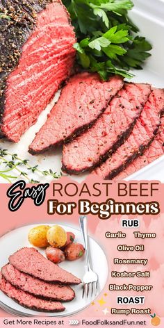 the flyer for roast beef for beginners