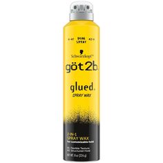 got2b Glued Spray Wax with 2-in-1 Dual Spray Nozzle Got2b Glued, Hot Hairstyles, Schwarzkopf Got2b, Texture Spray, Hair Wax, Hair Stuff, Law School, Organic Beauty, Care Routine