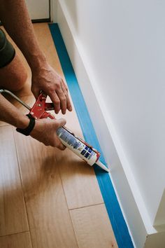 HOW TO INSTALL BASEBOARDS LIKE THE PROFESSIONALS | Nadine Stay Trim Work, Diy Home Repair, Home Upgrades, Home Repairs, Shoe Lace Patterns