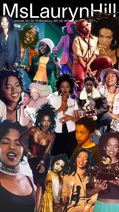 the cover of ms lauryn hill's album, featuring images of black women