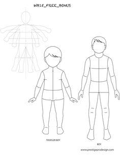 a paper doll is shown with the body and head