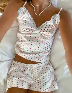 LaPose Fashion - Heart Print Cotton Casual Set - Casual Sets Cotton Shorts Women, Women Loungewear, 00s Mode, Pijamas Women, Cute Pjs, Short Pj Set, Cute Pajamas, Tops Casual, Sweet Heart