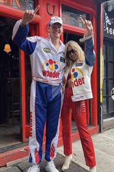 Talladega Nights Costume | Iconic couples Costumes | Talladega Nights Costume Couple College Couples Costumes Halloween, Taladega Nights Wife Costume, Couples Halloween Costume Iconic, Couples Halloween Costume Princess, Taladaganights Costume Couple, Funny Couples Costumes 2023, Blond Couple Halloween Costumes