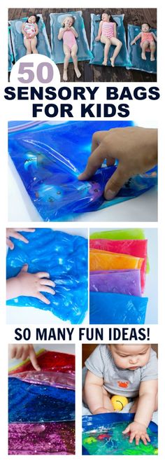 the instructions for how to make an easy diy art project with water and plastic bags