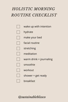 5 Minutes Journal, Routine Checklist