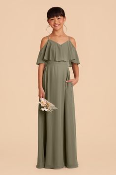 The little women in your I-Do Crew will feel like one of the big girls in this junior-friendly adaption of our Jane Dress. Junior Bridesmaid Dresses Green, Sage Green Junior Bridesmaid Dresses, Green Chiffon Bridesmaid Dress, Olive Bridesmaid Dresses, Olive Green Bridesmaid Dresses, Dark Green Bridesmaid Dress, Bridesmaid Dress Chiffon, Junior Dress, Sage Green Bridesmaid Dress