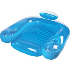 an inflatable swimming pool with two pillows on the top and one pillow on the bottom