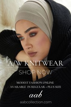 Hijab Tutorial, Fashion Labels, Modest Outfits, Hijab Fashion, Beautiful Fabric, Modest Fashion, Boutique Clothing, Knitwear, Shop Now