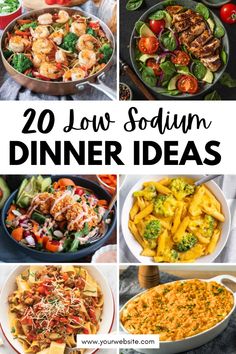 20 low - sophin dinner ideas with text overlay