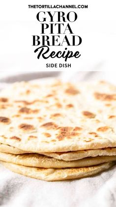 Gyro Bread Recipe Gyro Bread Recipe, Greek Dishes Traditional, Gyro Bread, Greek Style Flatbread, Traditional Greek Recipes, Greek Meals, Greek Feast, Traditional Greek Food, Greek Flatbread