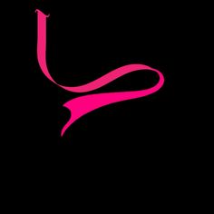 a pink logo on a black background with the letter j in it's center