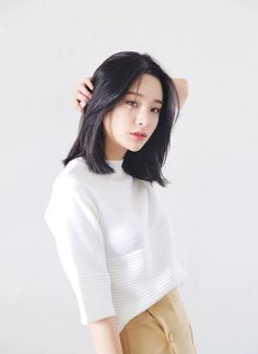 Korean Medium Hair, Medium Short Haircuts, Short Black Hair, Long Bobs, Korean Haircut, Korean Short Hair, Asian Short Hair, Haircut Inspiration, Peinados Fáciles Para Cabello Corto