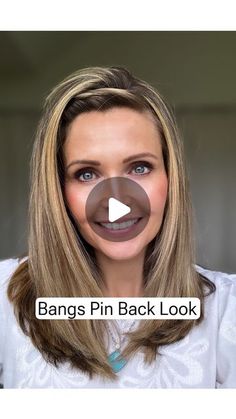 Hair Styles To Hide Bangs, Hide Bangs Hairstyle, How To Hide Bangs, Hairstyles To Hide Bangs, Easy Care Hairstyles, Hair Videos Tutorials, Casual Hairstyles, Hair Stylist Life, Quick Hairstyles