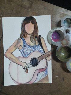 Fan art of Taylor eras tour outfit Taylor Swift Gcse Art, Taylor Swift Eras Tour Painting, Taylor Swift Eras Tour Drawing, Watercolor Art Taylor Swift, Taylor Swift Acrylic Painting, Taylor Swift Watercolor Paintings, Taylor Swift Sketch Easy, Taylor Swift Inspired Drawings, Eras Tour Painting