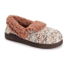 Stay comfortable this season in MUK LUKS Women's Anais Moccasin Slippers. Faux fur full coverage and durable indoor/outdoor sole make these moccasins perfect for chilly temps. House Shoes Slippers, Indoor Outdoor Slippers, Moccasin Slippers, Outdoor Slippers, Moccasins Slippers, Slippers Cozy, Slipper Socks, House Shoes, Slipper Shoes