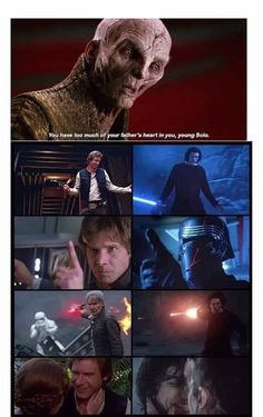 star wars collage with images of characters and text that reads, you have no idea if