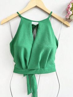 Green Fashion Outfits, Riviera Fashion, Long Blouse Designs, Burmese Clothing, Shein Brasil, Casual Day Outfits, Ribbed Mini Dress