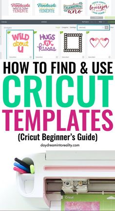 how to find and use cricut templates for beginner's guide