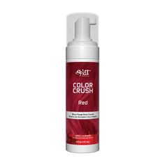 A box of Color Crush Red  Hair Dye Brown Hair Dyed Red, Permanent Red Hair Dye, Foam Hair Dye, Hair Foam, Splat Hair Color, Hair Dye Shades, Healthy Hair Colors, Vivid Hair, Dyed Hair Purple