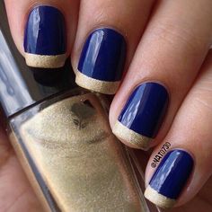 Prom Nails French, Prom Nail Designs, Prom Nails Red, January Nail, Prom Nails Silver, Nails With Gold, Nails Now, Pretty Nail Designs, Gold Nail