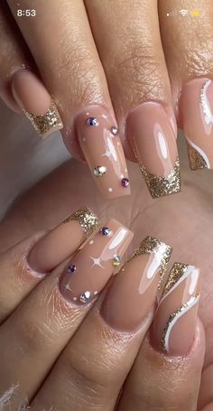 Types Of Nails Shapes, Nail Polish Art Designs, Gel Toe Nails, Nail Salon Design, Sassy Nails, Pink Ombre Nails, Classy Nail Designs, Beauty Nails Design