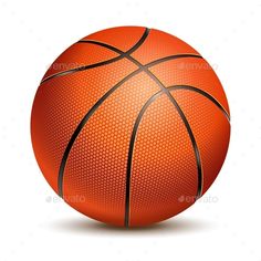 an orange basketball ball on a white background - sports / activity conceptualistic objects clippings