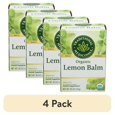 4 pack lemon balm tea