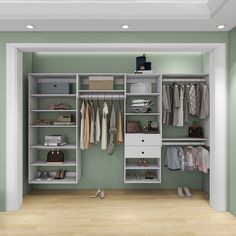 Livelylodge Modular Wood Closet System 118in 3 Hanging Rods 2 Drawers 12 Shelves Image 1 Closet Shelving System, Closet Armoire, Modular Closet, Wood Closet Systems, Closet Storage Systems, Modular Closets, Wood Closet, Closet Built Ins, Free Standing Closet