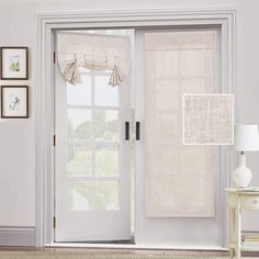 PRICES MAY VARY. WELL MADE：Sold pairs, all you need are included in the package. Package includes 2 panels ( each panel measures W 26" x L 68" ) + free sticky strap. This functional curtain has 2 ways to hang, Perfect for patio door/double sliding door/sidelight door/glass door on entry or any other place. EFFORTLESS INSTALLATION: Tool Free and No curtain rod necessary. Please follow our instruction paper, just stick straps to the door frame and paste the sticky stickers to the straps. It not on Kitchen Patio Doors, Door Blind, French Door Curtain, Door Sidelights, Tie Up Curtains, Tie Up Shades, Cheap Doors, Patio Door Curtains, French Door Curtains