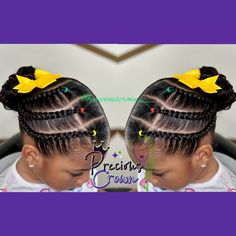 Picture Day Hairstyles Black, 2 Ponytail Hairstyles For Kids, Free Hand Hairstyles, Picture Day Hairstyles, Black Kids Braids Hairstyles