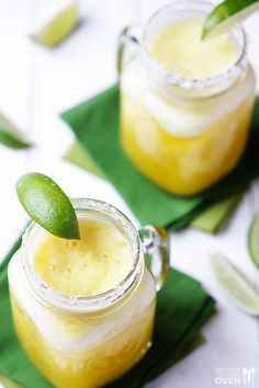 two pictures of jars filled with yellow liquid