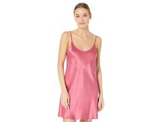 La Perla Silk Chemise - Women's Pajama : Wild Orchid : Indulge in beautiful sleepwear from La Perla. Adjustable shoulder straps. Straight hem hits mid thigh. 100% silk. Hand wash cold, line dry. Imported. Measurements: Length: 33 in Product measurements were taken using size SM. Please note that measurements may vary by size. Solid Sleeveless Slip Dress For Bedtime, Solid Color Sleeveless Slip Dress For Bedtime, Summer Satin Chemise For Sleepover, Silk Camisole Nightgown For Summer, Satin Sleeveless Camisole For Sleepovers, Summer Satin Nightgown With Spaghetti Straps, Summer Satin Cami Nightgown, Elegant Spaghetti Strap Chemise For Sleepovers, Silk Summer Nightgown For Sleep