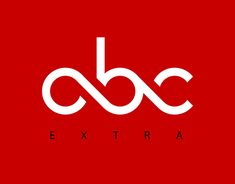 the abc extra logo on a red background