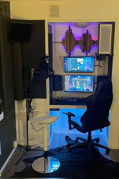 Bedroom Recording Studio Setup 🎵🔊🎛️ Home Studio Music Small Bedroom, Small Home Studio Setup Music, Bedroom Music Studio Ideas Small Spaces, Music Studio Room Ideas Small Spaces, Small Studio Music, Bedroom Producer Studio, In Home Studio Music, Dj Bedroom Ideas