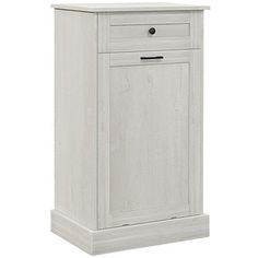 an image of a white cabinet with drawers