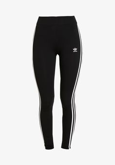 adidas Originals Leggings - Trousers - black/white - Zalando.de Vans Shoes Old Skool, Reebok Freestyle, Reflective Jacket, Haikou, Adidas Originals Superstar, Black & White, Vans Old Skool, Chuck Taylor All Star, Black Ankle Boots