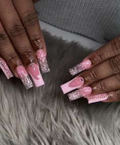 January Nails, Goose Creek, Christmas Nail, Purple Nails, Square Nails, Medium Long, Holiday Nails, Nail Artist, Nail Tech